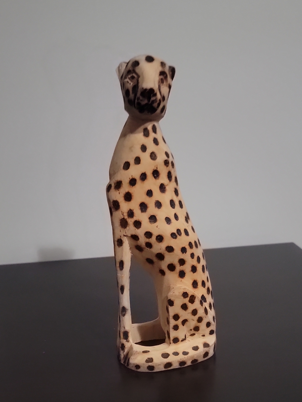 Wooden Cheetah Figure